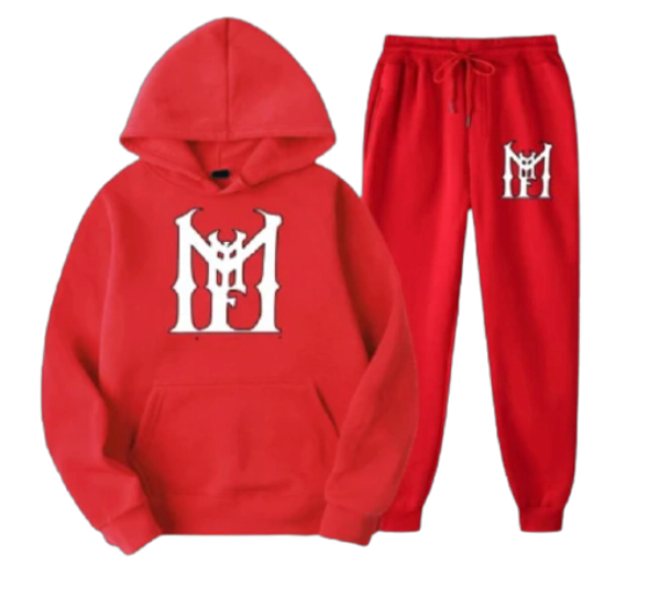 MMF RED JOGGER SET